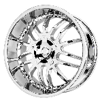 chrome rims, custom rims Lockdown 40